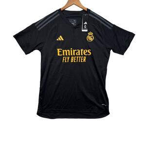 NWT Real Madrid CF Aeroready #5 Jude Bellingham Authentic Black Soccer Jersey L